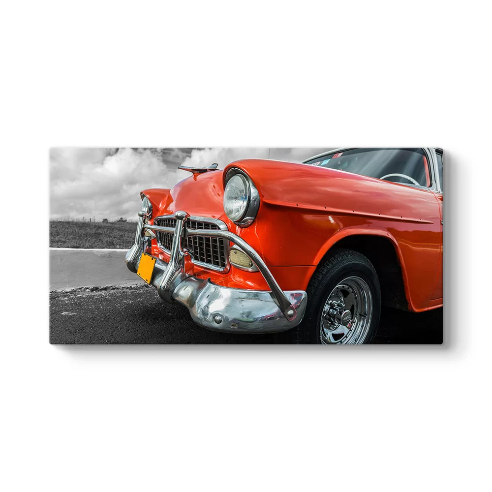 Siyah Beyaz Chevrolet Tablosu - Model 5
